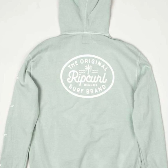 RIP CURL ORIGINAL MENS GREEN HOODIE SZ:S/XL - Picture 2 of 7